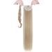 Ponytail Extension Wrap Around Hairpiece 32 Inch - Straight Sandy Blonde & Bleach Blonde | Clip in Ponytail Hair Extensions for Women - Buy Online on GoSupps.com