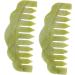 Magiclulu 4-Piece Massage Comb Set | Hand Massager & Gua Sha Jade Tools for Scalp & Face Care - Buy Online on GoSupps.com