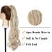 Sego Hair Part Braid Ponytail Clip-In Extension - 24 Wavy Sandy Blonde & Bleach Blonde | Real Hair Look - Buy Online on GoSupps.com