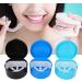 Verdant Touch Retainer Case | Robust Waterproof Denture Box | 3-Piece Portable Oral Clinic Storage - 11.9 x 6.1 x 3.1 cm - Buy Online on GoSupps.com
