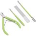 Nail Clipper Set Portable Nail Scissors Grooming Kit Stainless Steel Multifunctional Manicure Tool Set for Home Shop Travel (Green) - Buy Online on GoSupps.com