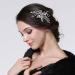 Easedaily Silver Crystal Wedding Hair Comb - Bridal Rhinestone Headpiece for Women and Girls - Buy Online on GoSupps.com