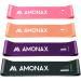 Amonax Resistance Bands Set for Legs, Glutes & Arms - Yoga Pilates Mini Loop Bands for Women and Men - Home Gym Exercise Fitness - Therapy Stretch Bands - Pink+Orange+Purple+Grey - Buy Online on GoSupps.com