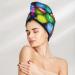 Colorful Easter Eggs Microfiber Hair Towel - Super Absorbent Quick Dry Wrap for Long Curly & Thick Hair - Buy Online on GoSupps.com