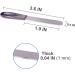 Stainless Steel Metal Nail File (2 Pack) - Double Sided Grit Fingernail File with Leather Cases and Non Slip Handle - Diamond Nail Files for Natural Nails - 3.6IN Black Silver - Buy Online on GoSupps.com