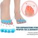 GWAZI Gel Toe Separators - 2 Pairs (Blue) for Women - Bunion Corrector, Toe Straighteners, Toe Spacers, Toe Spreaders - Toe Alignment and Pain Relief (4 pcs) - Buy Online on GoSupps.com