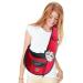 Petcute carrying bag dog dog bag for small dogs portable hands free dog carrier bag puppy breathable mesh transport bag 9kg red