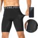 Lixada Men's Performance Sports Baselayer Shorts - Cool Dry Tights for Active Workouts - Large Black & Black Camouflage & Green Camouflage - Buy Online on GoSupps.com