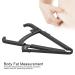 Body Fat Measuring Slide Caliper - Unisex Black Plastic Body Fat Tester for Accurate Measurements - Buy Online on GoSupps.com