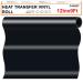 CAREGY Iron on Vinyl Heat Transfer Vinyl Roll HTV (12''x9',Black)