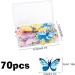 Rumyve70pcs of Edible Cake Decorations Flower Cake Top Hat Wafer Paper 3D Colorful Flower Cake Decoration for Children's Birthday Party Cake Wall Decoration Supplies - Buy Online on GoSupps.com