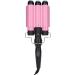3 Barrel Curling Iron Wand Adjustable Hair Curler Waver Crimper Hair Styling Tool 110V 240V (32mm) US Plug 110-230V Pink 32mm - Buy Online on GoSupps.com