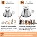 Vivifying Cat Cone Collar 5.5-7.2 Inches - Lightweight Plastic Recovery Elizabethan Collar for Small Cats, Mini Puppies, and Rabbits - Black-S - Buy Online on GoSupps.com