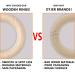 Ruby 8-Piece Natural Wooden Bite Rings | Eco-Friendly Baby Teething Toys & Handicraft Tools ( 70mm) - Buy Online on GoSupps.com