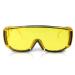 comfortable yellow lens day glasses - green blue light blocking computer fit over most prescription frame fight digital eye strain padded lining women non polarized extra comfort sunglasses