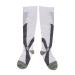 Compression socks highly elastic shock absorption breathable sports compression stockings for running football breastfeeding (pink and gray) white