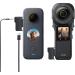 CYNOVA Upgraded Insta360 Mic Adapter | 3.5mm Audio Jack for Insta360 One RS/One X2 | External Microphone USB-C Port - Buy Online on GoSupps.com