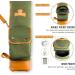 Thorza Sunday Golf Bag - Vintage Canvas & Leather for Men and Women | Lightweight Carry Bag with Zippered Pockets for 18 Holes | Stores Balls, Tees, Clubs | Compact, No Stand Stick - Buy Online on GoSupps.com
