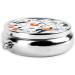 I Love The 90s Illustration Round Pill Box - 3 Compartment Mini Travel Medicine Organizer | Decorative Pocket Purse for Vitamins & Tablets - Buy Online on GoSupps.com