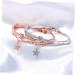 Gatuida Women's Star Cuff Bracelet - High-Quality Crystal Jewelry | Elegant Ros gold Hand Accessories (2pcs 19.5x1.2cm) - Buy Online on GoSupps.com