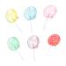VINTORKY 6pcs Lollipop Model Kids Toy Mini Lollipops Embellishments Diy Lollipops Pendant Fake Lollipops Lollipop Props Wall Decor Christmas Candy Cane Toys Supplies Plastic Child Dessert