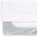 Peanutshell Plush Minky Changing Pad Covers | 2 Pack Set in Unisex Grey & White for Baby Boys or Girls - Buy Online on GoSupps.com