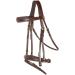 HORZE Sion Padded Leather Horse Snaffle Bridle with Flash Noseband and Rubberized Reins - Brown Horse - Buy Online on GoSupps.com