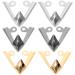 CALLARON 3 Pairs Metal Shoes Pointed Protector High Heels Toe Cap Elegant High Heels Tip Cover Shoes Tips Cap Pump Decoration Charms for Shoes Protection Repair