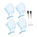 ERINGOGO Bonnet de Teinture Capillaire Ajustable 12 Pi ces avec Trous Casquettes en Plastique pour M ches Kit Coiffure Professionnel et Domicile Accessoires de Coloration Polyvalents