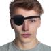 Vansiho Eye Patches for Adults and Kids,Lazy Eye Patch for Left or Right Eye,Soft and Adjustable,One Eye Cover for Pirate or Cosplay (Black)
