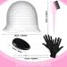 Silicone Highlight Cap Set with Gloves, Brush, Ear Covers - Hair Coloring Kit for Women & Men - Buy Online on GoSupps.com