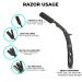 The Cut Factory Straight Razor with 100 Platinum Treat Single Blade Razors - Professional Stainless Steel Barber Razor for Close Shaving - Black - Buy Online on GoSupps.com