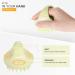 Aimike Scalp Massage Brush - Wheat Straw Silicone Hair Growth Massager Reduces Dandruff Wet & Dry Use - Yellow Goose Leg - Buy Online on GoSupps.com