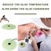 LEBQ 2 Pack Eyelash Extension Jade Stone Glue Palette - Premium 2 Inch Fake Eyelash Base for Perfect Lashes - Buy Online on GoSupps.com