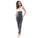 Purpless Maternity Pregnancy Over Bump Support Joggers Comfortable Trousers for Pregnant Women 1307 18 Navy Melange