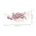 Minkissy Rhinestone Hair Jewelry for Women | Floral Pattern Wedding Hair Comb | Violet Metal Bride Accessory - Buy Online on GoSupps.com