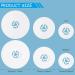 Replacement Spool Caps for Brother & Babylock Sewing Machines - 6 Pieces - White - 25mm, 35mm, 45mm Sizes - Buy Online on GoSupps.com