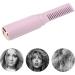 Rechargeable Mini Hair Straightener - 2000mAh Portable Travel Brush with 3 Adjustable Temperatures - Purple - Buy Online on GoSupps.com