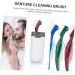Buy Clispeed 3ST Double-Headed False Toothbrush - Multi-Layered Bristle Denture Cleaner | Prosthesis Care & Cleaning Brush - International Shipping Available - Buy Online on GoSupps.com