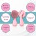 Glowsavy Silicone Cleansing Brush - 4 Speeds, Waterproof & USB Rechargeable - Pink Facial Spa Machine for Makeup Skincare Removal - Buy Online on GoSupps.com