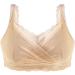 Sexy Lace Mastectomy Bra - Wireless Full Cup Pocket Bralette for Silicone Breast Prosthesis | Comfort & Style in Gray Size 40/90_B - Buy Online on GoSupps.com