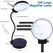 10X 20X Magnifying Glass with Light and Stand | Brightness Adjustable Desk Lamp for Reading, Close Work, and Hobbies - Buy Online on GoSupps.com