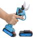 21V Cordless Electric Pruning Shears 30Mm Cutting Diameter 2Pcs Rechargeable 2Ah Lithium Battery Electric Garden Scissors Anti-Cut Safety Electric Pruner 6-8 Working Hours Small Gift