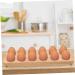 Gadpiparty Egg Tray Fridge Food Tray Eggs Refrigerator Wooden Tray Wood Egg Holder Egg Stand Acacia Double Row - Buy Online on GoSupps.com