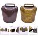 Milisten 2pcs Cow Horse Sheep Grazing Copper Bells Metal Cattle Bells Sheep Bell Pet Collar Ornament Farm Animal Loud Bronze Bell Pet Anti- Theft Accessories Bell Size L 3X3.4CM - Buy Online on GoSupps.com