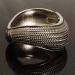 Avalaya Burn Silver Textured Bangle Hinged, Wavy Design - Buy Online on GoSupps.com