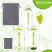 Jade Roller & Gua Sha Set - 4 in 1 Facial Massage Tools for Neck Eyes & Body - Reduce Fine Lines & Wrinkles - Buy Online on GoSupps.com