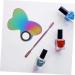 Palette de Maquillage pour Nail Art avec Spatule Surface Facile Nettoyer Palette Fond de Teint pour M lange de Couleurs Outil Pratique pour Cosm tiques - Buy Online on GoSupps.com