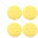 FRCOLOR 4pcs Round Bath Sponge Exfoliating Loofah Bath for Spa Loofah Exfoliating Body Puff Shower Pouf Natural Dish Sponge Bath Scrubbers for Women Deep Cleaning Accessories Child