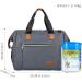 SONARIN Baby Nappy Changing Bag with Insulated Pocket Satchel Waterproof Large Capacity Stylish and Durable Dark Gray - Buy Online on GoSupps.com
